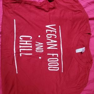 Slim Fit Vegan Food & Chill T-Shirt